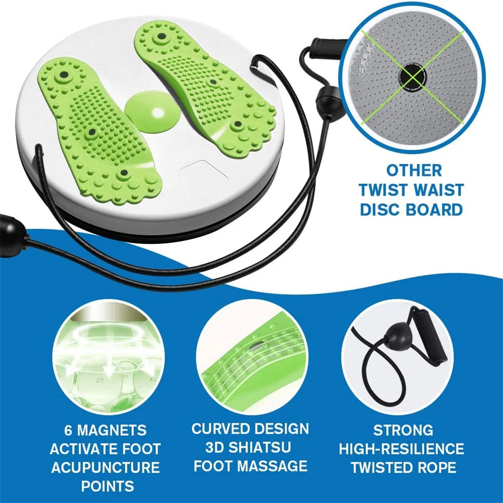 Waist Twisting Disc Balance Board Fitness Equipment for Home Body Aerobic Rotating Sports Magnetic MassagePlate Exercise Wobble