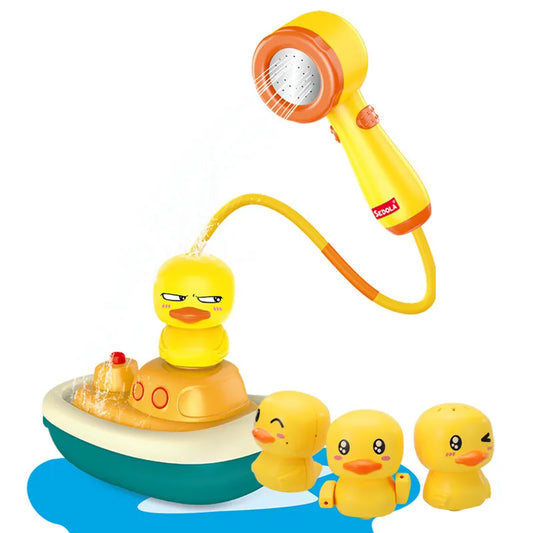 Bath Toys Electric Duck Water Game Faucet Baby Shower Bathroom Water Spray Bath Toys Bathing Swimming Bath Toys for Kids