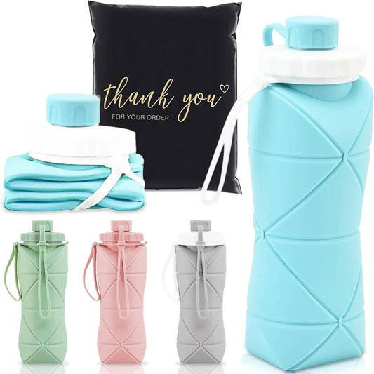 Silicone Collapsible Sports Water Bottles Outdoor Camping Folding Water Cup Large Capacity Travel Foldable Leakproof.Kettle