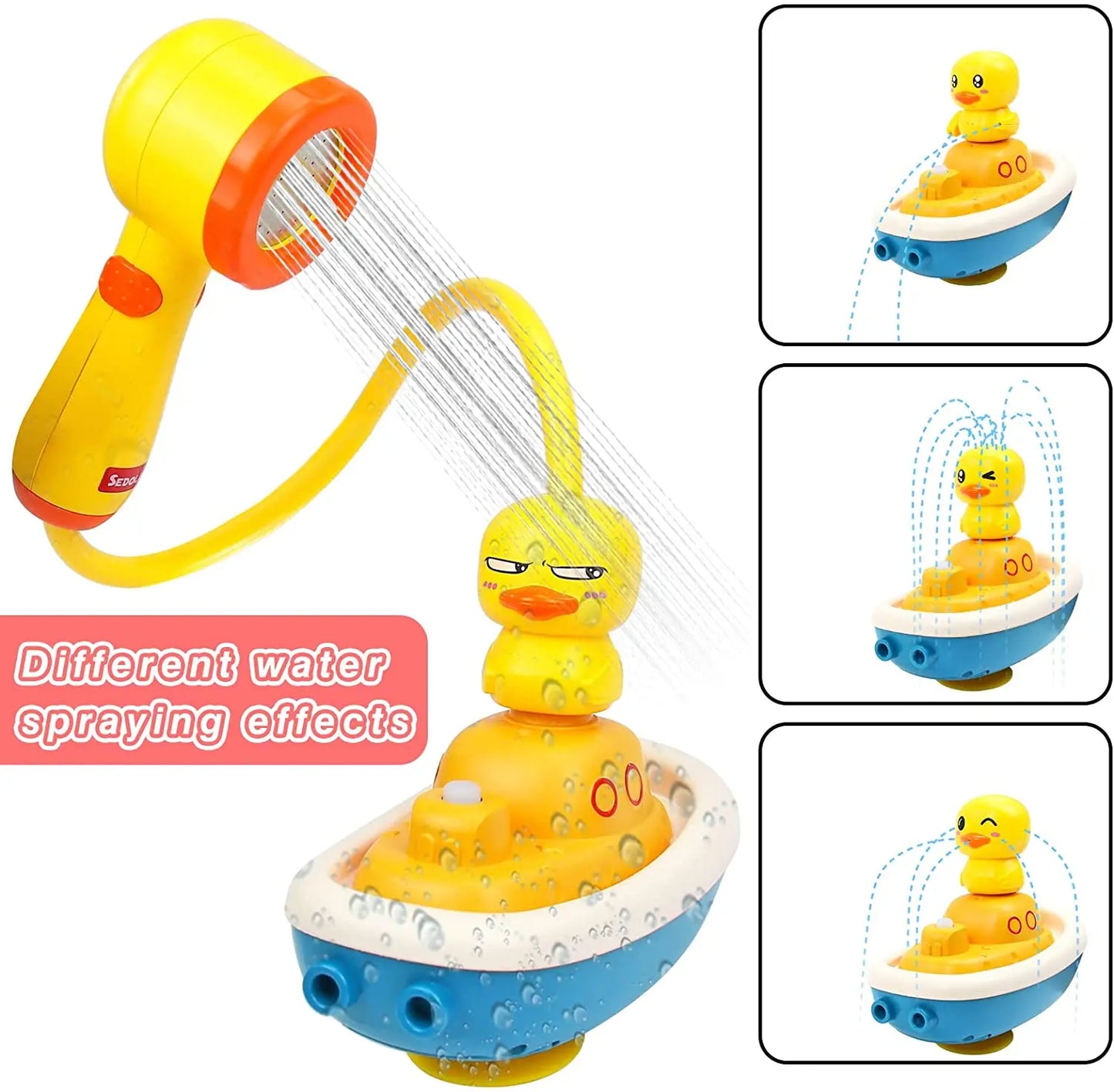 Bath Toys Electric Duck Water Game Faucet Baby Shower Bathroom Water Spray Bath Toys Bathing Swimming Bath Toys for Kids