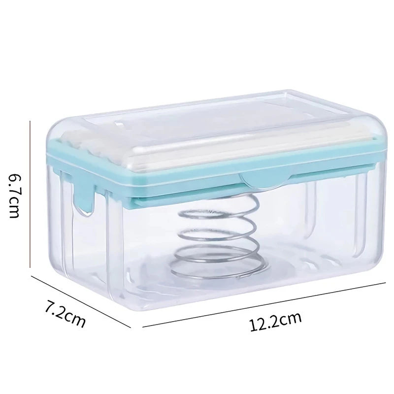 New Usage Roller Type Soap Dish Holder for Bathroom Toliet Soap Box Plastic Storage Container with Drain Water Bathroom Gadgets