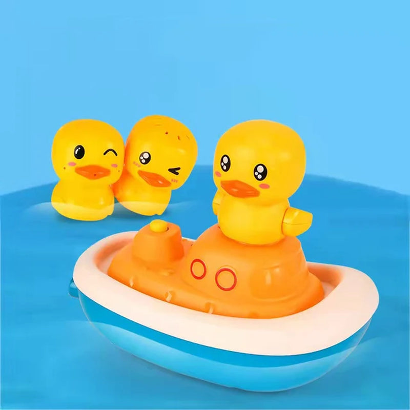 Bath Toys Electric Duck Water Game Faucet Baby Shower Bathroom Water Spray Bath Toys Bathing Swimming Bath Toys for Kids